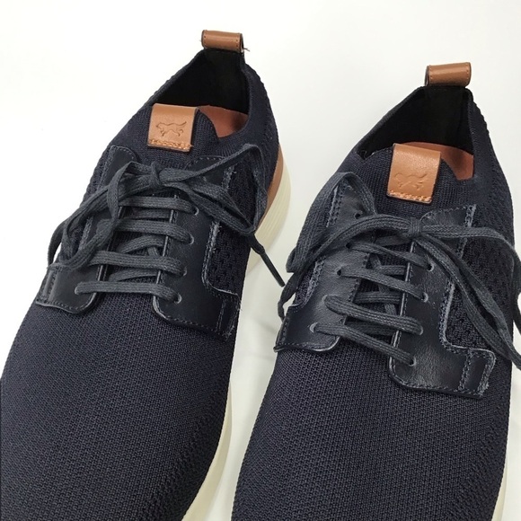 NWOT WOLF & SHEPARD SwiftKnit Derby Sneaker in Navy Size 8. - Picture 4 of 9